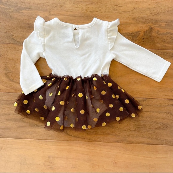 Baby Girls First Thanksgiving Dress, Size 6 Months, Great Condition!! - Picture 2 of 3